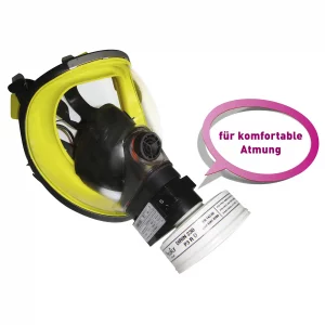 Atemhilfe AIRMATIC, für komfortable und kräfteschonende Unterstützung der Atmung in Verbindung mit passenden Vollmasken bzw. Halbmasken und Atemfilter, einzusetzen mit passenden Vollmasken, Halbmasken und Atemfilter mit Rundgewindeanschluss, Artikel 144 902