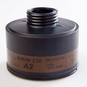 Gasfilter DIRIN 230 A2, Schutz gegen organische Gase und Dämpfe mit einem Siedepunkt von >65°C, Artikel 422 761