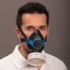 Halbmaske Polimask 330, mit Rundgewindeanschluss DIN EN 148-1, aus weichem EPDM gefertigt, Artikel 466 605